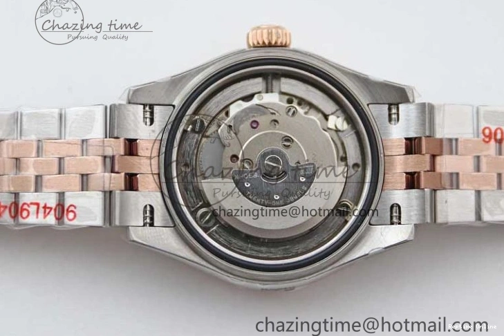 0511 Lady DateJust 28 SS RG TWF 1:1 Best Edition Green Dial Diamonds Markers on Jubilee Bracelet NH Trendsetting 2130